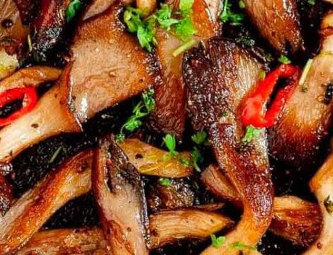 Setas Ostra Asadas con Romero y Tomillo